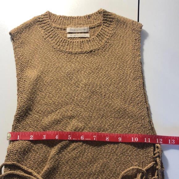 Urban Outfitters Brown w/Sides that Tie Sleeveless Sweater - Size S - Picture 6 of 7